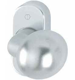 Hoppe FH-Knopfrosette, RH12, ER, FS-E50G/55, Knopf Fest A.Rosette, Oval, Verd. Verschr, F69