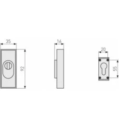 ABUS Schutzrosette RSZS316 B7 EK 7 ABUS Schutzrosette RSZS316 B7 EK -Burgs Tienda abdeckung schutzbeschlag einzelteile 1586425 czm 3