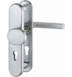 Hoppe ZT-Schutz-Drückergarnitur, PZ, E72, VK8, Amsterdam, Mit Langsch., Stützn., EDSTA, F69