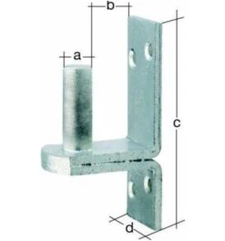 GAH Alberts Haken Auf Platte 3302/K3/DII/20 Mm Feuerverzinkt