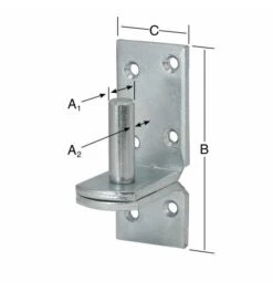 Vormann Kloben Stahl Verzinkt, 20 X 164 X 60 X 30, Auf Platte -Burgs Tienda aufschraubhaken aufschraubkloben 998685 czm