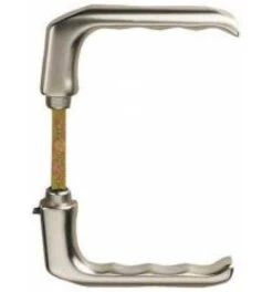 Hoppe Haustür-Drückerlochteil, VK10, DIN L-R, 113H, London, Ohne Rosette, ALU, F2