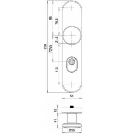 EDI Schutzgarnitur Logo 8745/0772 VA EST 72mm 35-45mm -Burgs Tienda edi 1535743 czm 1