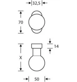 FSB PT-Knopf, Randhöhe 14 Mm DL-R, Edelstahl, Mod. 802, Matt Edelstahl, Auf Rosette -Burgs Tienda knopf knopf griffschild tuerwechselgarnitur einzelteile 104863 czm