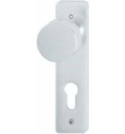 Hoppe ZT-Knopfkurzschild, PZ, E72, 35-40, RH7, ALU, F.SV58/202K, Knopf Fest Auf Kurzsch., F2