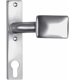 AMF Türknopf-Kurzschild 486Z Fest Alu.F1/naturf.4-KT.8mm