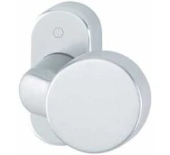 Hoppe PT-Knopfrosette, RH12, ER, E58G/55, Knopf Fest Auf Rosette, Oval, Verd.verschr., F69