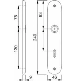 Hoppe Schild273P PAAR 18-RFL-R/L F1 OB-72 -Burgs Tienda langschild 116939 czm 1