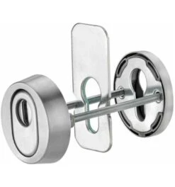 Dieckmann Haustür-Schutz-Schlüsselrosette 7456,PZ,RH15,edelstahl