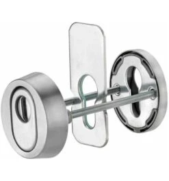 Dieckmann Haustür-Schutz-Schlüsselrosette 7456,PZ,RH15,silberfarbig