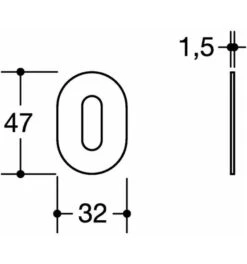 HEWI Schlüsselrostten-Paar 306XAM VA XA Schildst.1,5mm BB Ov. -Burgs Tienda schluesselrosette 1534788 czm