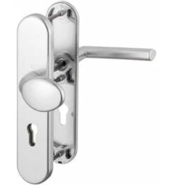 Hoppe HT-Schutz-Drückergarnitur, PZ, E92VK10 Stockholm Mit Langschild, Stützn., ALU, F1