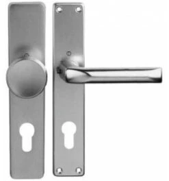 Hoppe Zimmertür-Wechselgarnitur, PZ, E72VK8 London Mit Langschild, ALU, F2