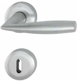 Hoppe ZT-Drückergarnitur, WC, VK8 Vitória Mit Ros., Stützn., Rückholf., Mess., F41-R