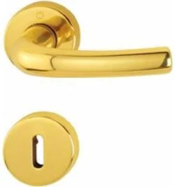 Hoppe ZT-Drückergarnitur, BB, VK8 Tôkyô, Mit Ros., Stützn., Rückholf., Mess., F71