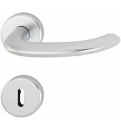 Hoppe ZT-Drückergarnitur, WC, VK8 Marseille Mit Ros., Stützn., Rückholf., ALU, F1