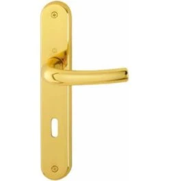 Hoppe ZT-Drückergarnitur, BB, E72, VK8, Tôkyô, Mit Langsch., Rückholf., Mess., F71