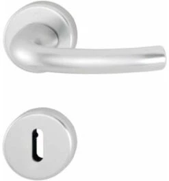 Hoppe ZT-Drückergarnitur, WC, VK8 Tôkyô Mit Ros., Stützn., Rückholf., ALU, F1