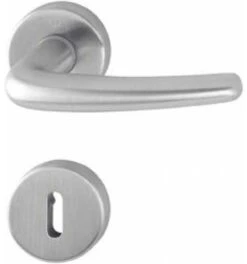 Hoppe ZT-Drückergarnitur, PZ, VK8, Denver, Mit Ros., Stützn., Rückholf., EDSTA, F69