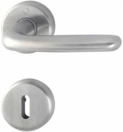 Hoppe ZT-Drückergarnitur, PZ, VK8, Cardiff, Mit Ros., Stützn., Rückholf., EDSTA, F69