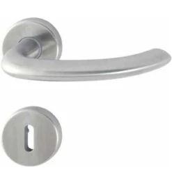 Hoppe ZT-Drückergarnitur, PZ, VK8, Marseille, Mit Ros., Stützn., Rückholf., EDSTA, F69