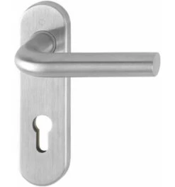 Hoppe ZT-Drückergarnitur, BB, E72, VK8, Bonn, Mit Kurzsch., Stützn., EDSTA, F69