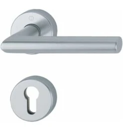 Hoppe FS-Garnitur Ams.FS-1400/42H/42HS Alu.F1 D/D TS 40-65mm PZ Rd.DIN L/R