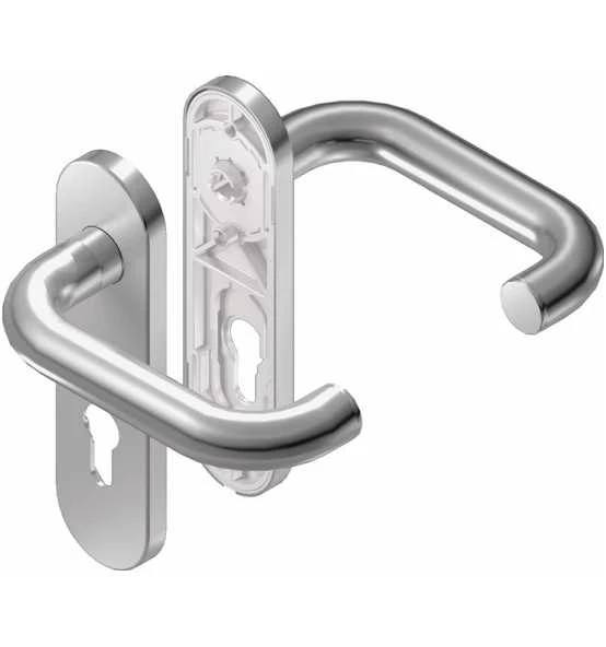 BKS Kurzschild-Feuerschutzgarnitur Rondo Kurzschild VA D/D TS 42-52mm PZ Rd DIN L/R 1 BKS Kurzschild-Feuerschutzgarnitur Rondo Kurzschild VA D/D TS 42-52mm PZ Rd DIN L/R