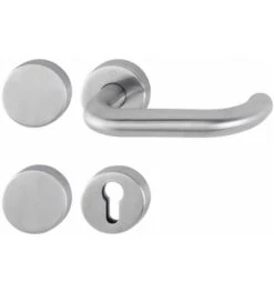 Hoppe FS-Garnitur Paris FS-E138/42H/42HS VA F69 -/D F.TS 40-65mm PZ/bl.rd.DIN L/R