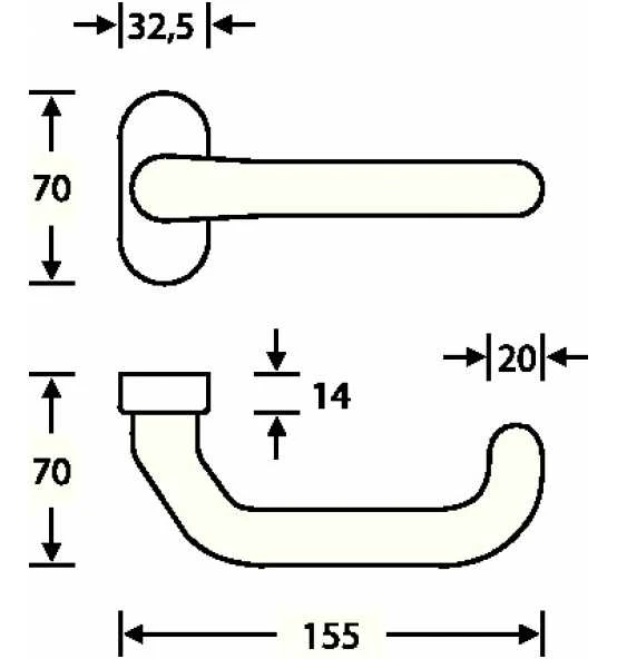 FSB FH-Drücker-Halbgarnitur, AP, Gekr., OL, VK9, DL-R, ER, Mod. 1146, Ma. Edelstahl 3 FSB FH-Drücker-Halbgarnitur, AP, Gekr., OL, VK9, DL-R, ER, Mod. 1146, Ma. Edelstahl – Bild 3