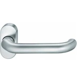 FSB FH-Drücker-Halbgrt, AP, Standflg., Gekr., OL, VK9, DL-R, ER, Mod. 1146, Edelstahl