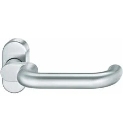 FSB FH-Drücker-Halbgrt, AP, Standflg., Gekr., OL, VK9, DL-R, ER, Mod. 1070, Edelstahl