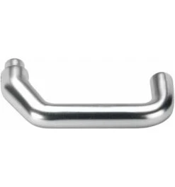 AMF Türdrücker-Lochteil 476L LM F1/naturf.Schlosskästen Gekr.VK 8mm