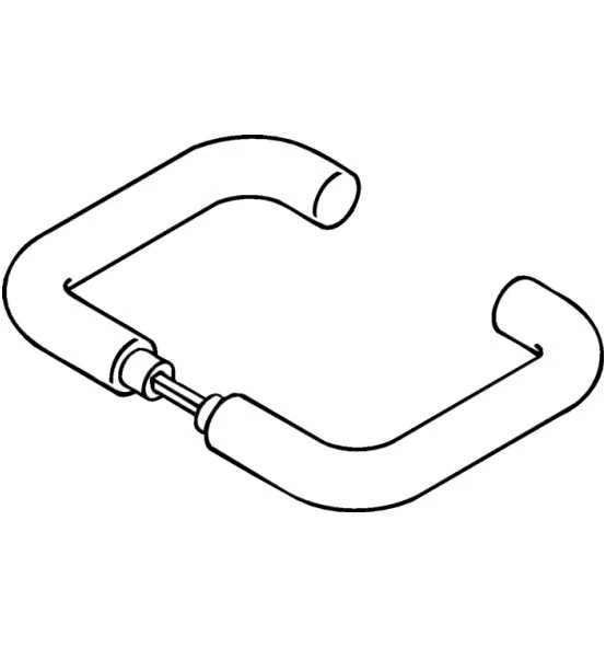 HEWI Türdrückerpaar 111.23PBR Ku.99 O.Rosetten VK 8mm 2 HEWI Türdrückerpaar 111.23PBR Ku.99 O.Rosetten VK 8mm - Image 2