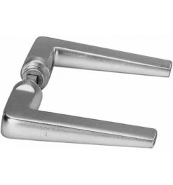 AMF Türdrückerpaar 465 Alu.105 O.Rosetten VK 8mm