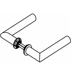 HEWI Türdrückerpaar 162PCM/162XAM VA XA M.Mini-Drückerrosette VK 8mm -Burgs Tienda tuergriff tuerdrueckerpaar tuer einzelteile 1534783 czm