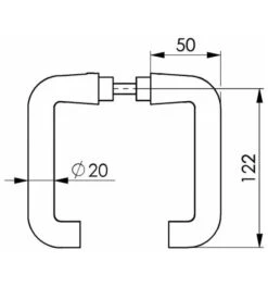 AMF Türdrücker-Lochteil 475L LM. F1/naturf. Schlosskästen Ger. VK 8mm -Burgs Tienda tuergriff tuerdrueckerpaar tuer einzelteile 1536092 czm