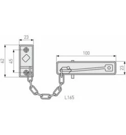 ABUS Türkette SK69 M CL/DFNLI -Burgs Tienda tuerkette 1586430 czm 1