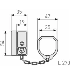 ABUS Türkette SK89 S B/DFNLI 8 ABUS Türkette SK89 S B/DFNLI -Burgs Tienda tuerkette 1586433 czm