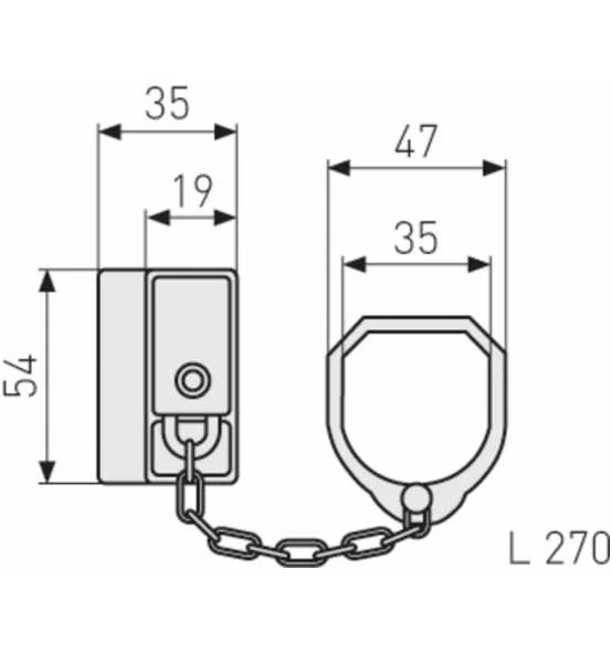 ABUS Türkette SK89 S B/DFNLI 3 ABUS Türkette SK89 S B/DFNLI – Bild 3