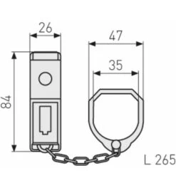 ABUS Türkette SK99 S B/DFNLI -Burgs Tienda tuerkette 1586434 czm