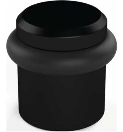 Hermeta Bodentürpuffer 4735 D.39mm H.36mm Alu.schwarz Elox.Dübelmontage