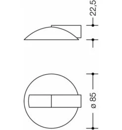 HEWI Bodentürpuffer 625 XA D.85mm H.22,5mm VA XA Ma Dübelmontage -Burgs Tienda tuerpuffer 1534700 czm