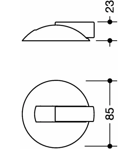 HEWI Bodentürpuffer 625B 90 D.85mm H.22,5mm Ku.90 Tiefschwarz Ma Dübelmontage 2 HEWI Bodentürpuffer 625B 90 D.85mm H.22,5mm Ku.90 Tiefschwarz Ma Dübelmontage – Bild 2