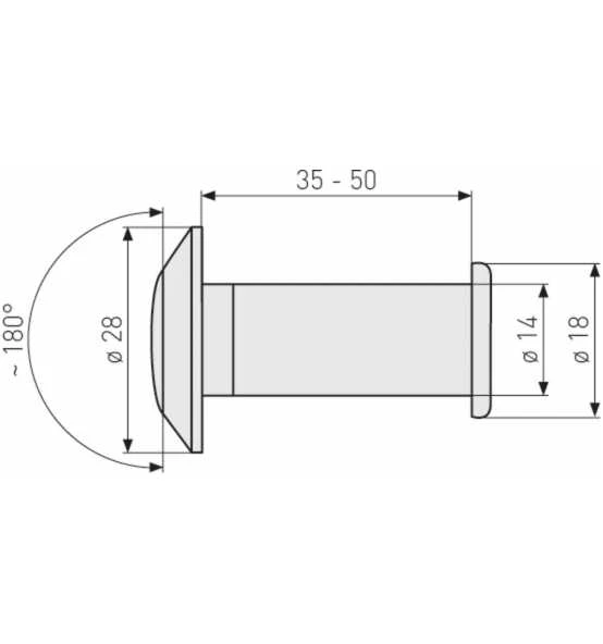 ABUS Türspion 2200 S SB 3 ABUS Türspion 2200 S SB - Image 3