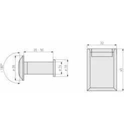 ABUS Türspion 2300 S SB 6 ABUS Türspion 2300 S SB -Burgs Tienda tuerspion 1586333 czm