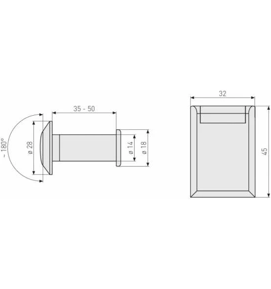 ABUS Türspion 2300 S SB 3 ABUS Türspion 2300 S SB - Image 3