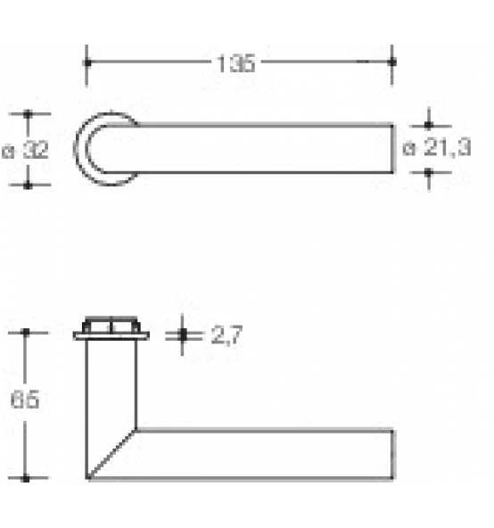HEWI Rosettengrt.162PBM01.230 92m PZ-PZ 2 HEWI Rosettengrt.162PBM01.230 92m PZ-PZ - Image 2