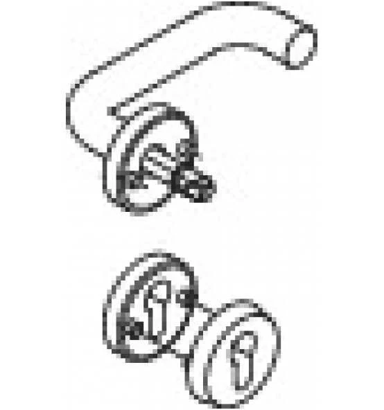 HEWI Halbgarnitur 111XAH22.130 VA XA 4-KT.8mm Schutzrosette 2 HEWI Halbgarnitur 111XAH22.130 VA XA 4-KT.8mm Schutzrosette – Bild 2