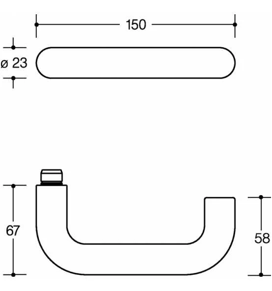 HEWI Rosettengrt.111PBR01.230 Ku.98 Ma Rd.PZ DIN L/R 2 HEWI Rosettengrt.111PBR01.230 Ku.98 Ma Rd.PZ DIN L/R – Bild 2